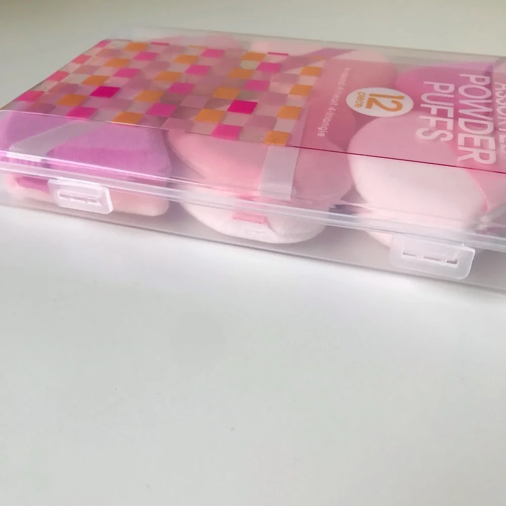 Addy-Lu Assorted Powder Puff Makeup Sponges, 12 Piece Set, NWT